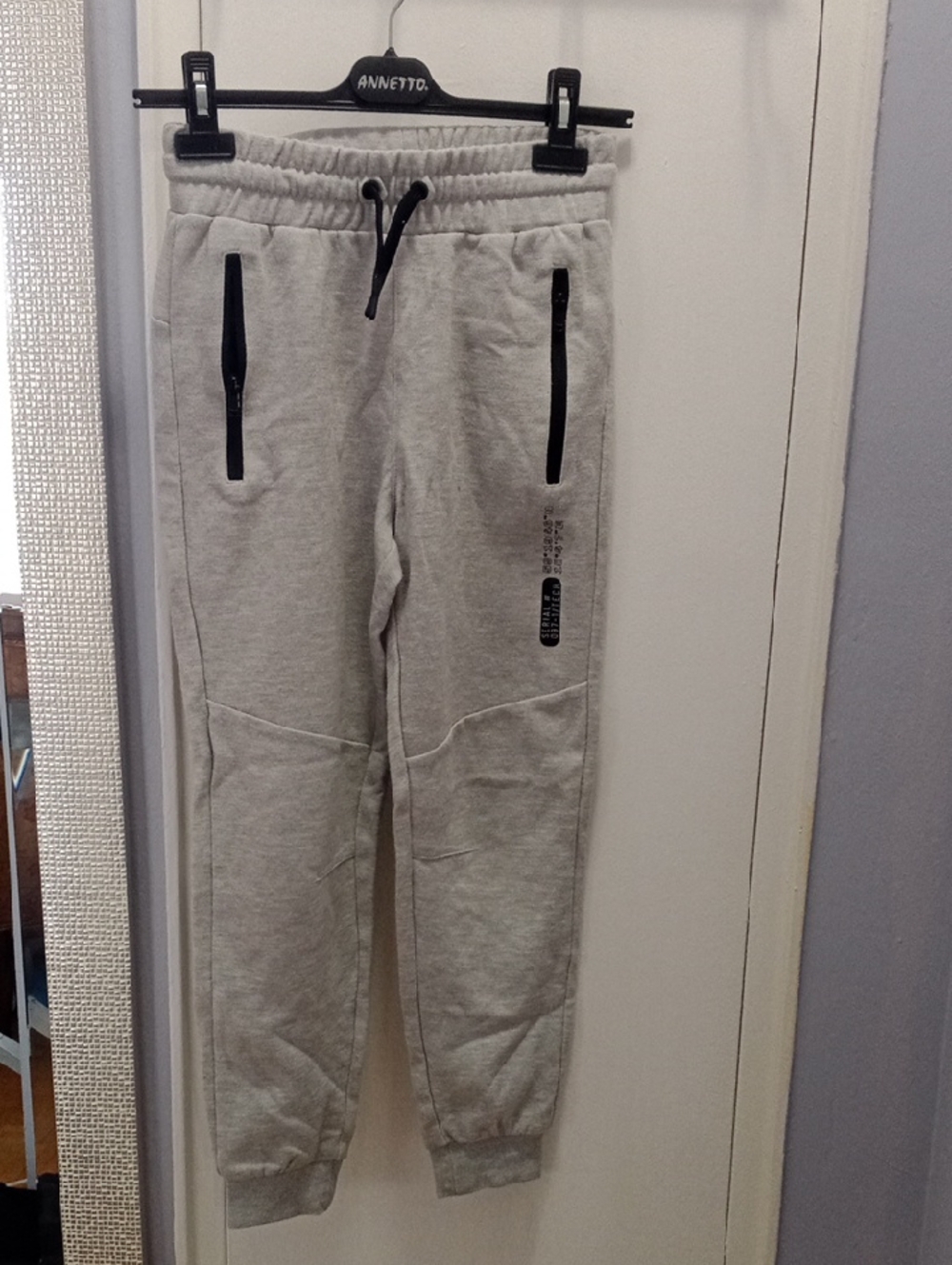 H&M Gray Sweatpants with Black Drawcord